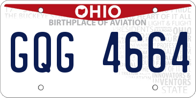 OH license plate GQG4664