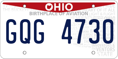 OH license plate GQG4730