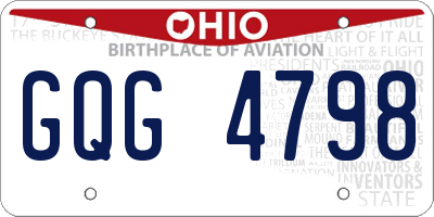 OH license plate GQG4798