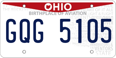 OH license plate GQG5105
