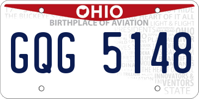 OH license plate GQG5148