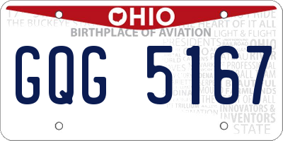 OH license plate GQG5167