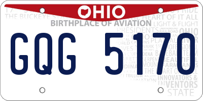 OH license plate GQG5170