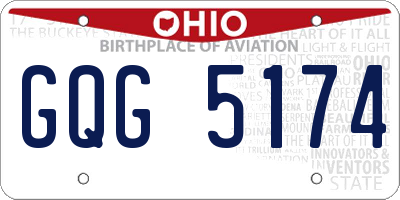 OH license plate GQG5174