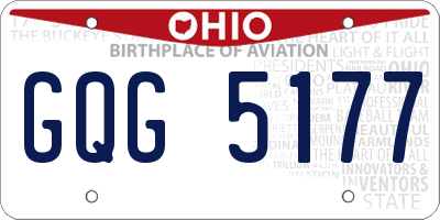 OH license plate GQG5177