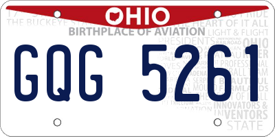 OH license plate GQG5261