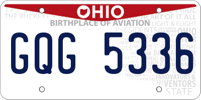 OH license plate GQG5336