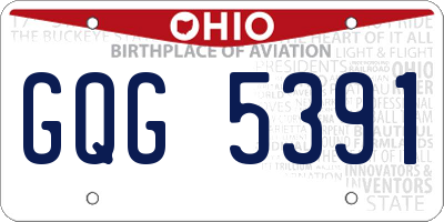 OH license plate GQG5391