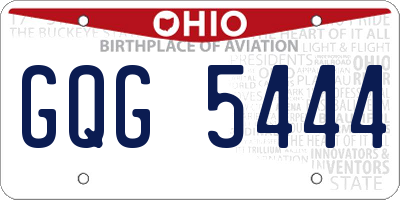 OH license plate GQG5444