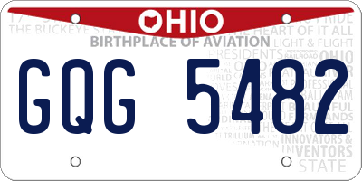 OH license plate GQG5482