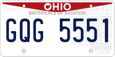 OH license plate GQG5551