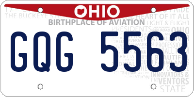 OH license plate GQG5563