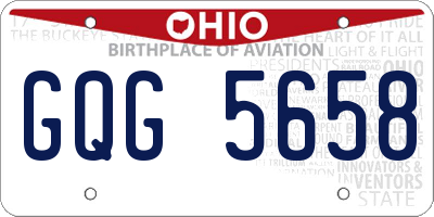 OH license plate GQG5658