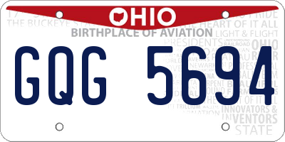 OH license plate GQG5694