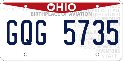 OH license plate GQG5735