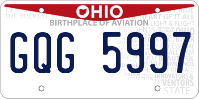 OH license plate GQG5997