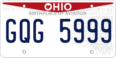 OH license plate GQG5999