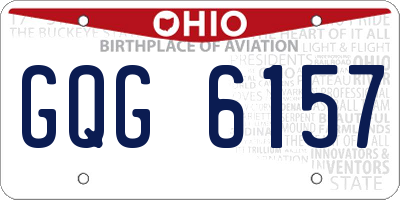 OH license plate GQG6157