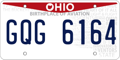 OH license plate GQG6164
