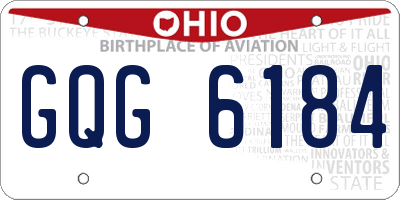 OH license plate GQG6184