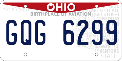OH license plate GQG6299