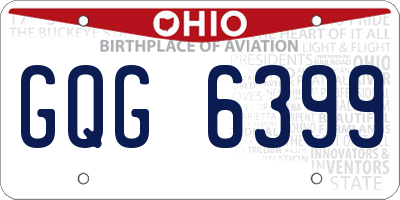 OH license plate GQG6399