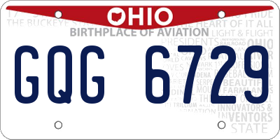 OH license plate GQG6729