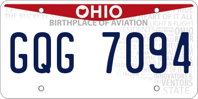 OH license plate GQG7094