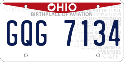 OH license plate GQG7134