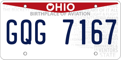 OH license plate GQG7167