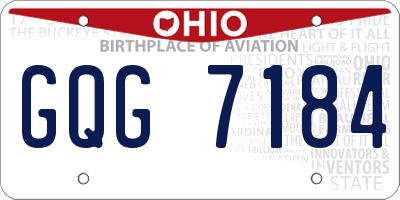 OH license plate GQG7184
