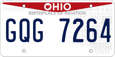 OH license plate GQG7264