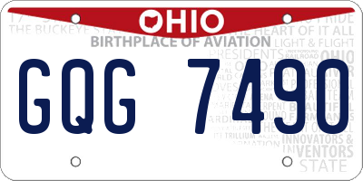 OH license plate GQG7490