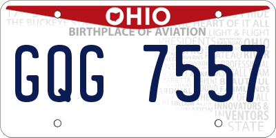 OH license plate GQG7557