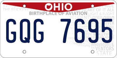 OH license plate GQG7695