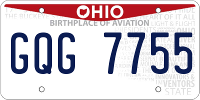 OH license plate GQG7755
