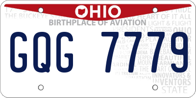 OH license plate GQG7779