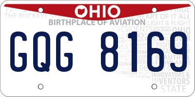 OH license plate GQG8169