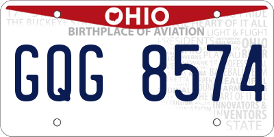 OH license plate GQG8574