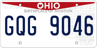 OH license plate GQG9046
