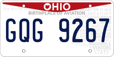 OH license plate GQG9267