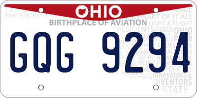 OH license plate GQG9294