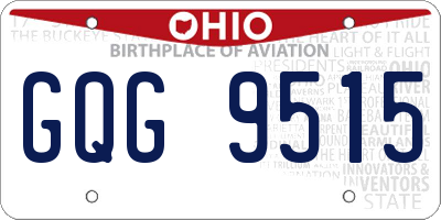OH license plate GQG9515