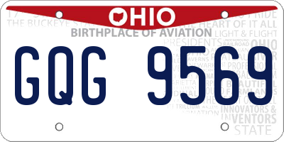 OH license plate GQG9569