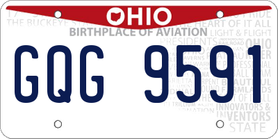 OH license plate GQG9591