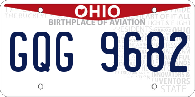 OH license plate GQG9682
