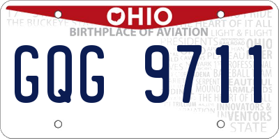 OH license plate GQG9711