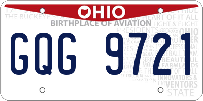 OH license plate GQG9721