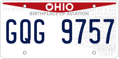 OH license plate GQG9757