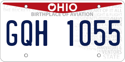 OH license plate GQH1055